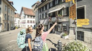 Senalizacion en Brugg canton de Aargau
