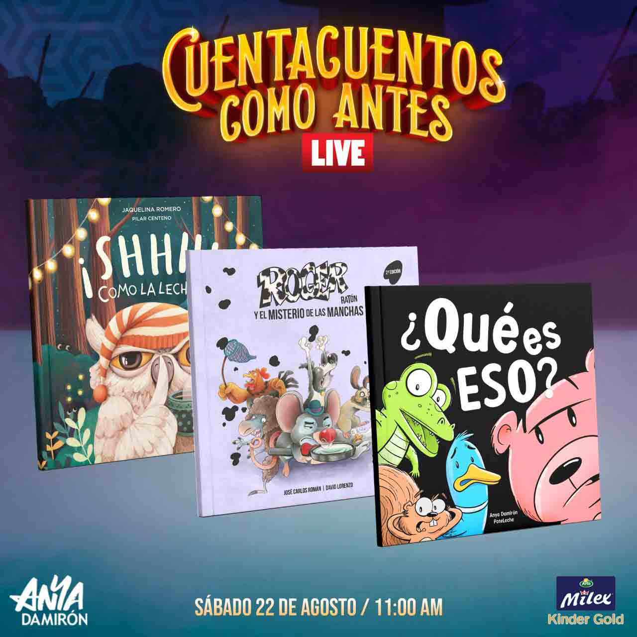 Anya Damirón presentará un "cuentacuentos especial" 1 5 Cuentacuentos Como Antes Live