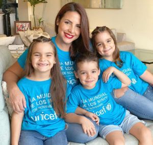Laura Castellanos e hijos
