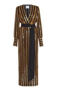 large galvan multi pride wrap dress