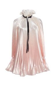 large philosophy di lorenzo serafini white tie detailed ombre pleated satin mini dress