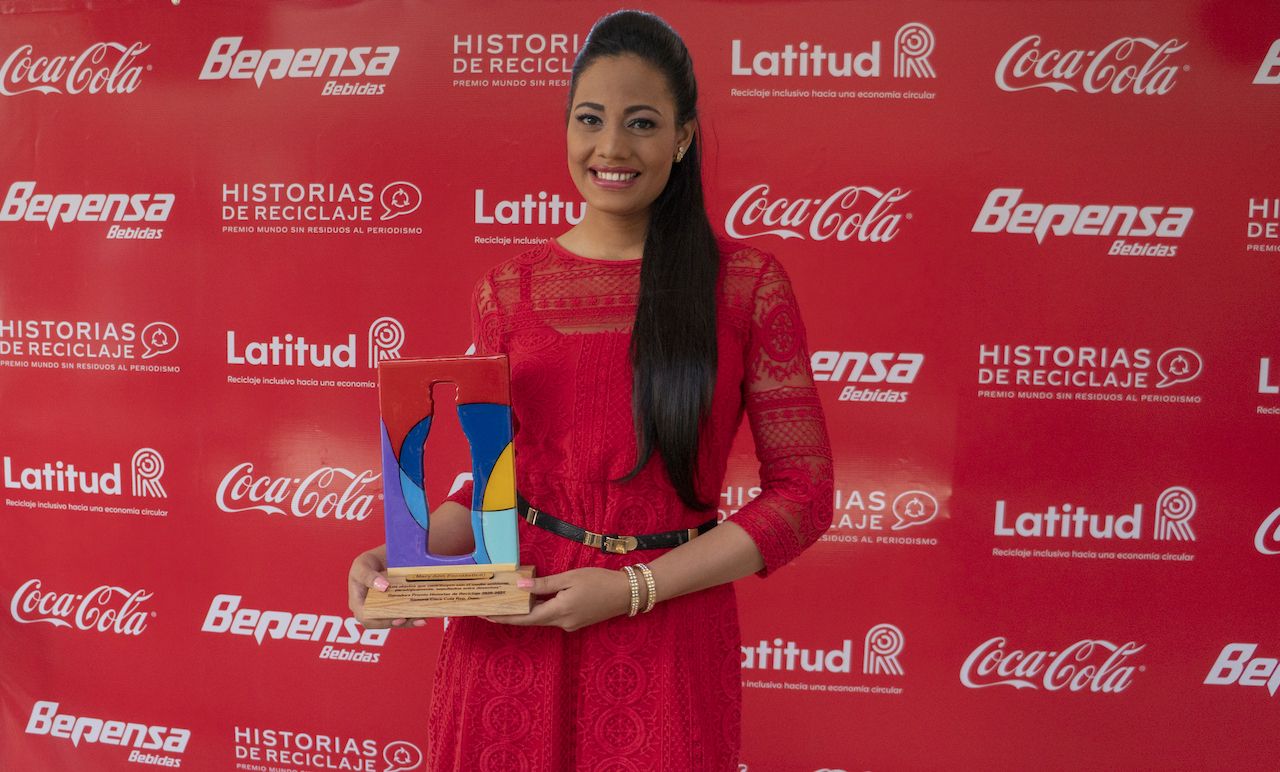 Mery Ann Escolástico ganadora del Premio Mundo Sin Residuos
