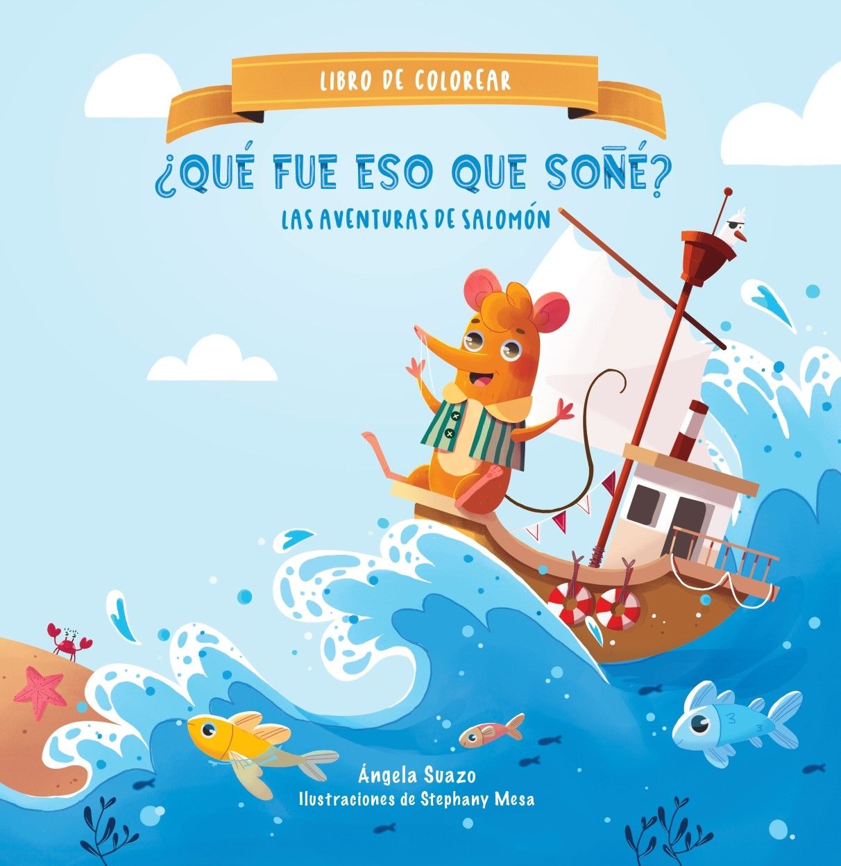 Portada Libro de colorear Las Aventuras de Salomón 1