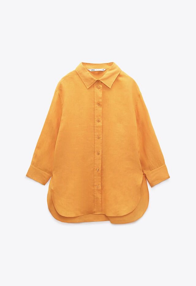 Zara camisa de lino