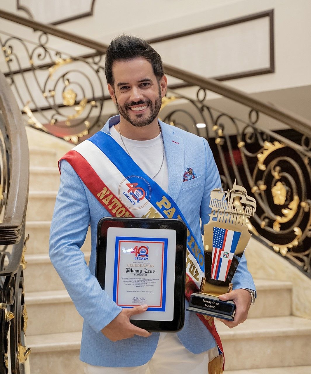 Manny Cruz elegido padrino del Desfile Dominicano en Nueva York