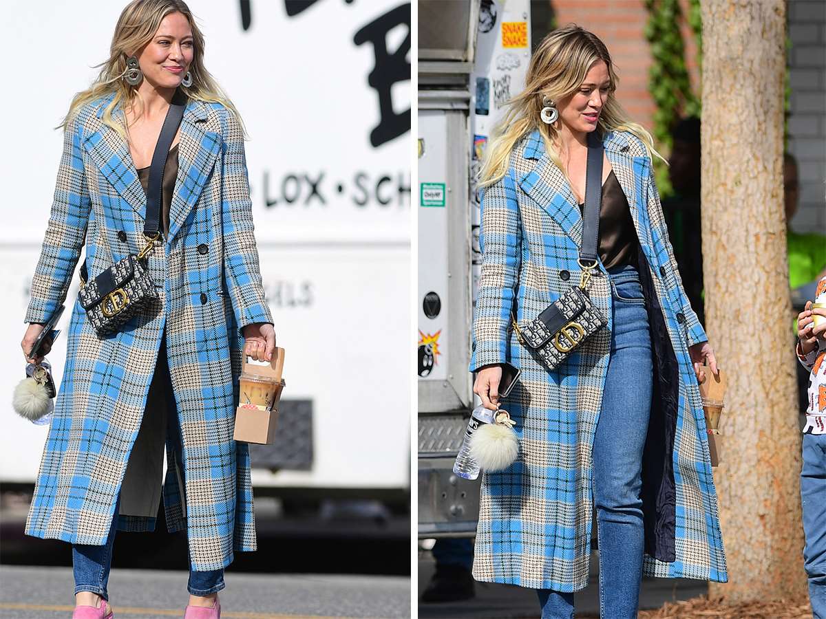 Chaquetas de cuadros 3 hilary duff abrigo cuadros