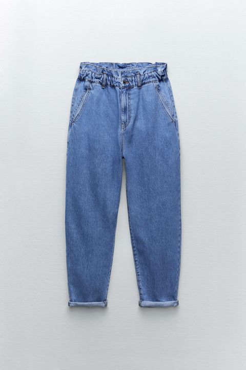 Baggy jeans 3 vaqueros baggy paperbag zara elle 06 1634289159