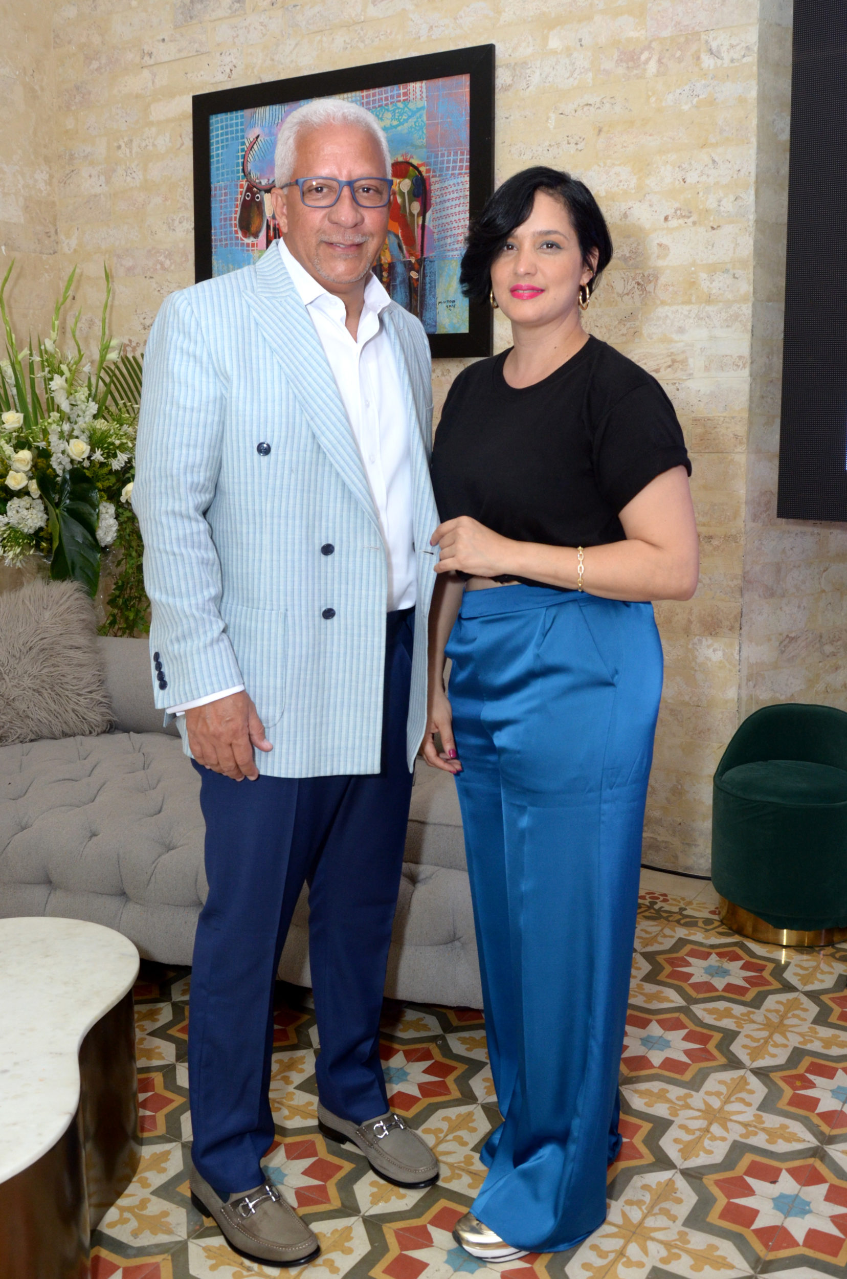 O. Q. Lucía Roque lanza nueva línea de moda, Yrenes Collection 6 Esteban Galva y Lucia Roque