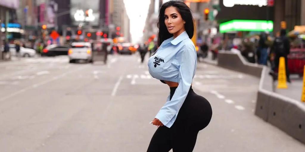 La doble de Kim Kardashian y el peligro de las cirugías estéticas 1 doble de Kim
