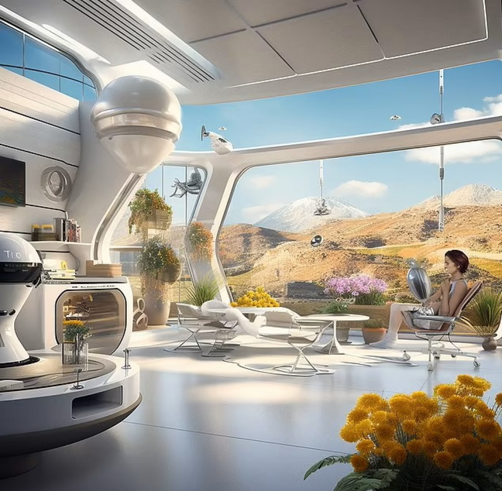 Así serán las casas, según la inteligencia artificial 5 ventanas o pantallas