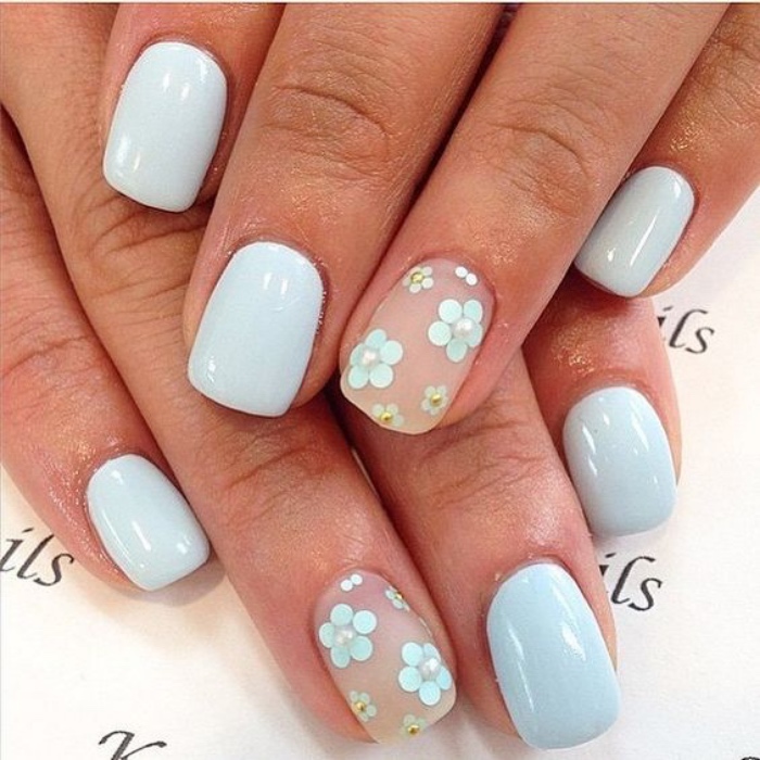 Estos son los colores de uñas en tendencia para este verano 2023 16 combina tu estilo con unas azul cielo y blanco la tendencia del verano