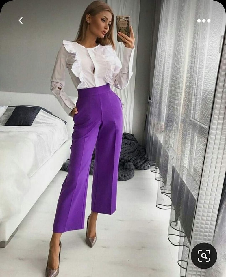 ideas de outfits formales con morado 3