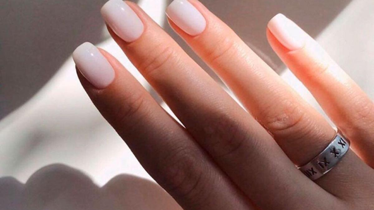 Milky nails