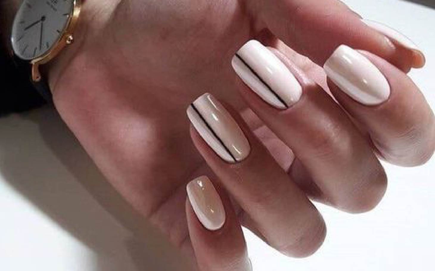 Diseños de uñas fáciles para realizar en casa 7 Cyblog Mayo 18 Unas nude paso a paso 01 05