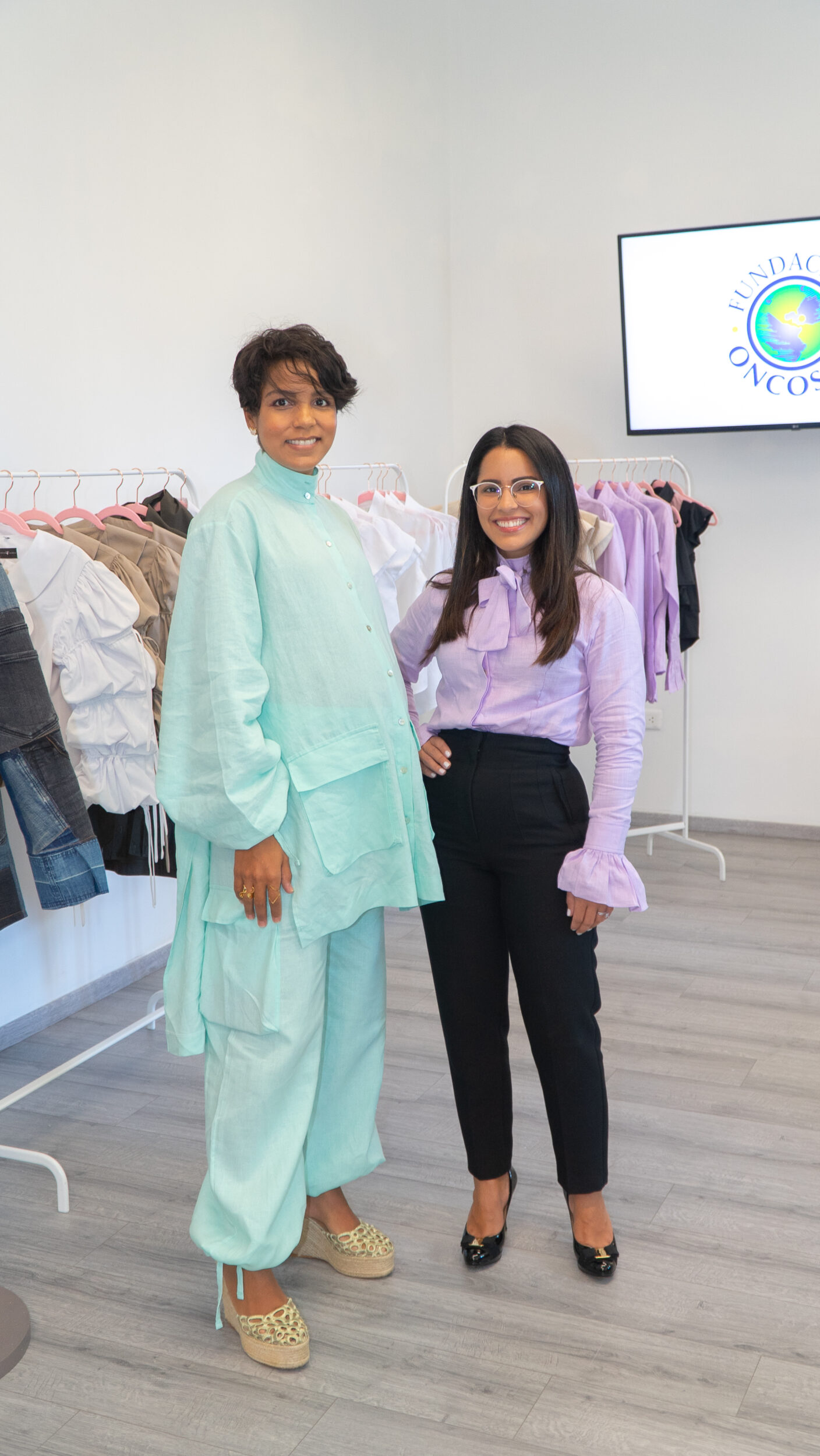 Ichanell Rodriguez presidenta Fundacion Oncoserv y Phatima Veras vicepresidenta Fundacion Oncoserv