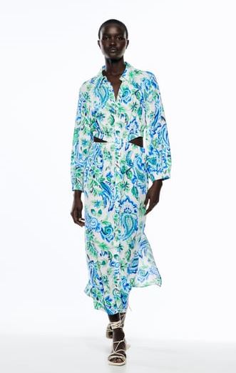 vestido estampado paisley