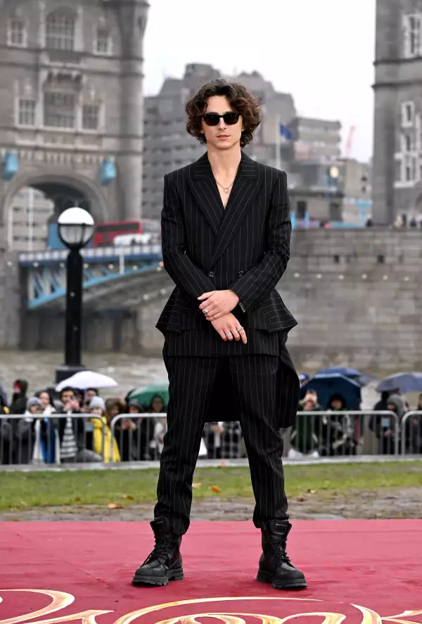 Timothée Chalamet y sus looks para promocionar Willy Wonka 3 image 7 63