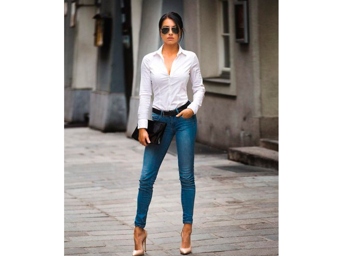 jeans camiseta blanca