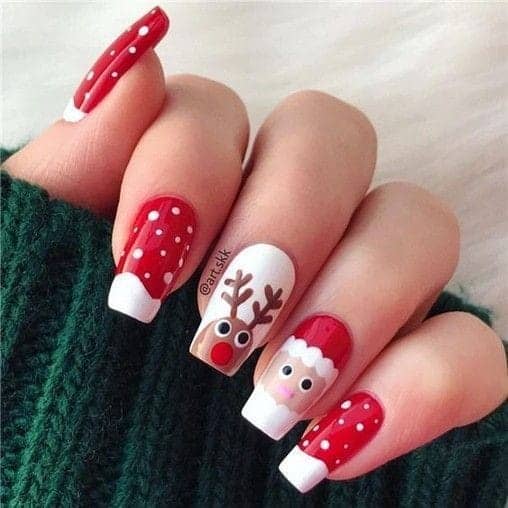papa noel y su reno