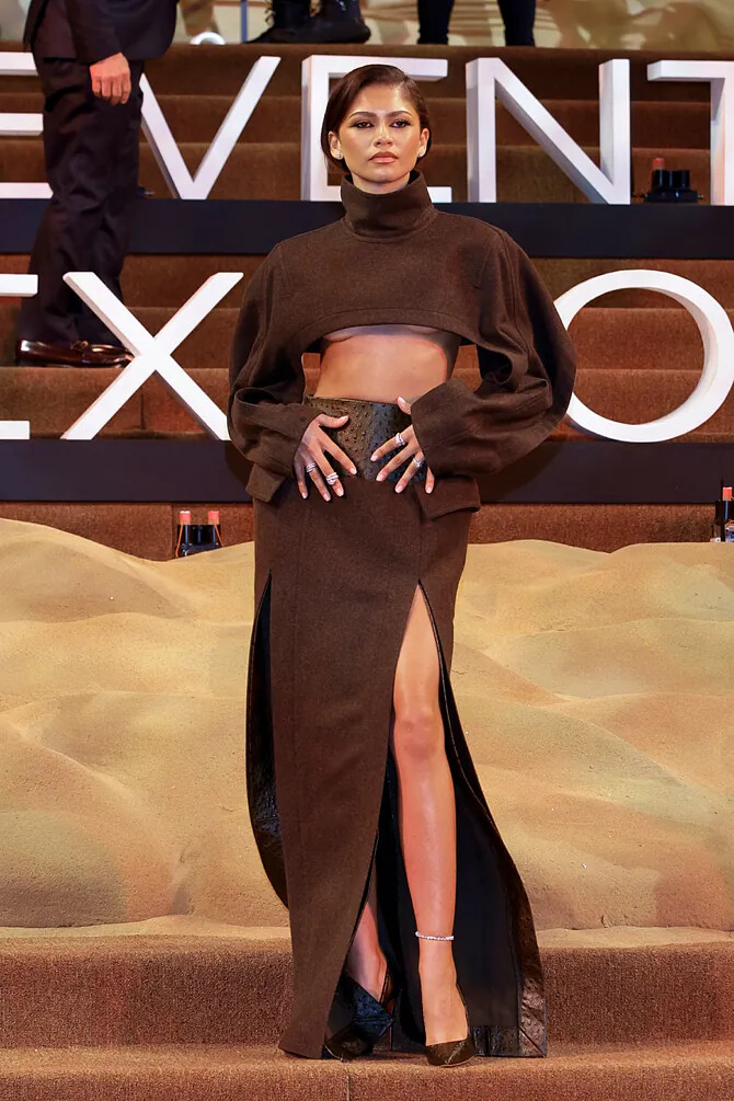 El Mugler de 1995 y otros looks de Zendaya para el tour de Dune 2 6 image 86