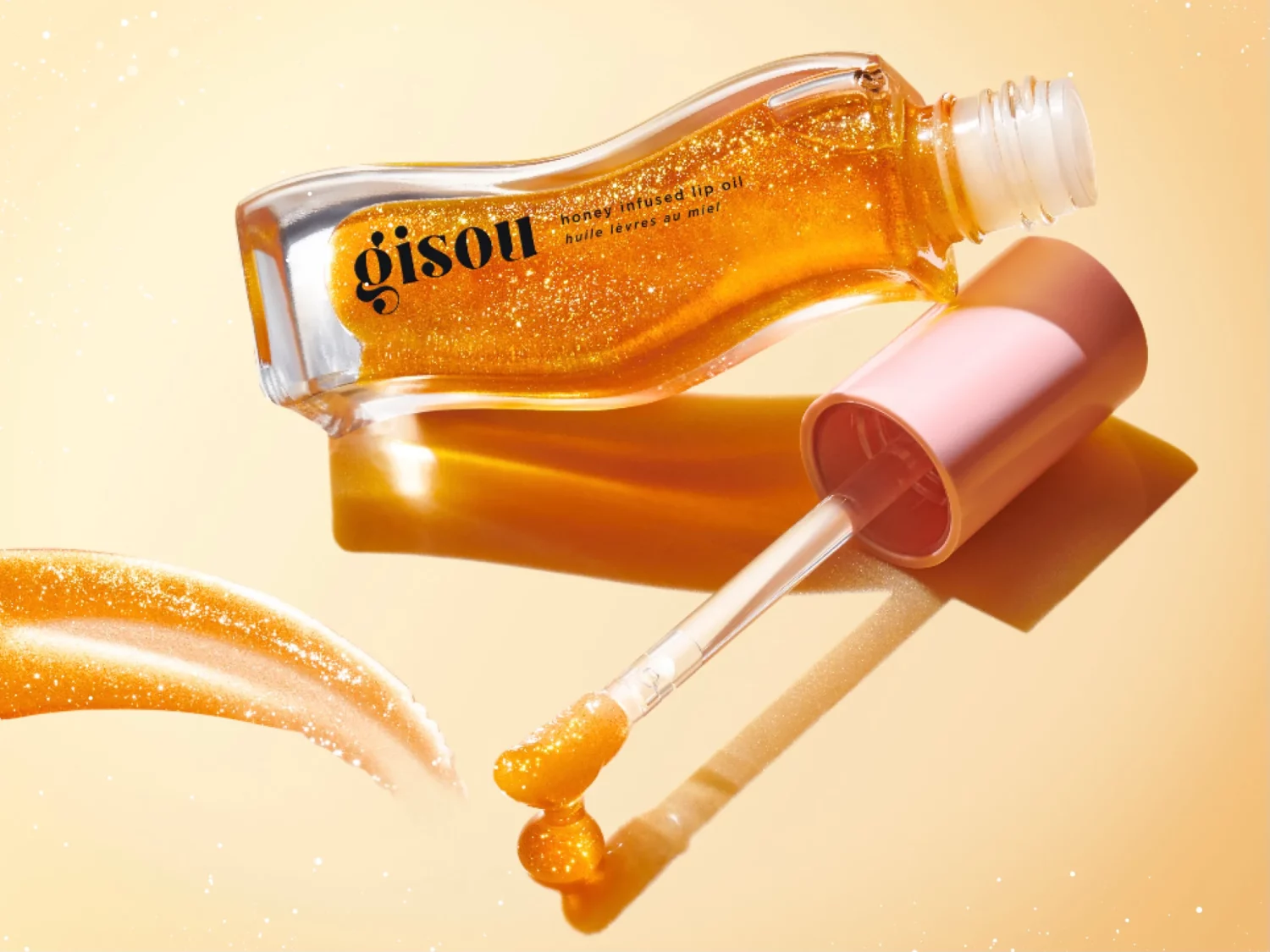 Gisou: Beauty whit Bees 5 Honey Infused Lip Oil Golden Shimmer Glow 1