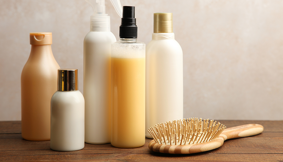 1140 hair products on table esp