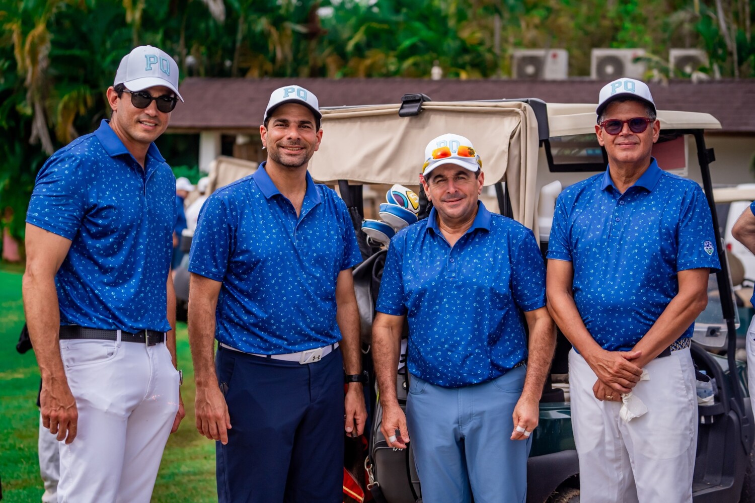 La Asociación PQ celebró su 20avo. Torneo de Golf 5 16 Luis Villanueva Frank Elias Rainieri jorge Feliz y William Reid