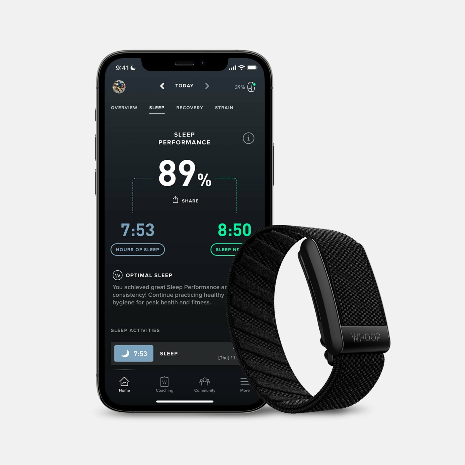 Whoop 4.0: Un nuevo estándar para el fitness y seguimiento del bienestar 2 41350 WHOOP 4.0 Wearable Health Activity Tracker 01