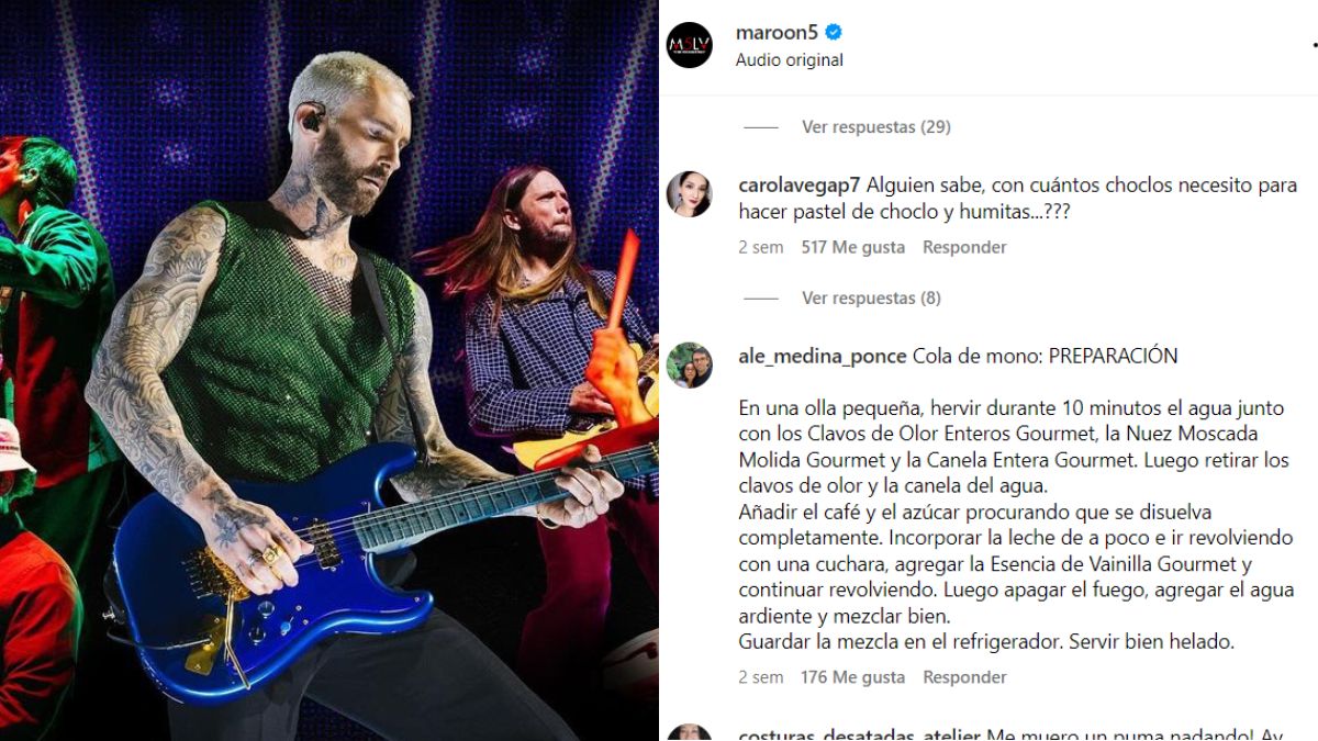 Adam Levine vs Chile: la guerra de las recetas que internet se niega a olvidar 1 Adam Levine