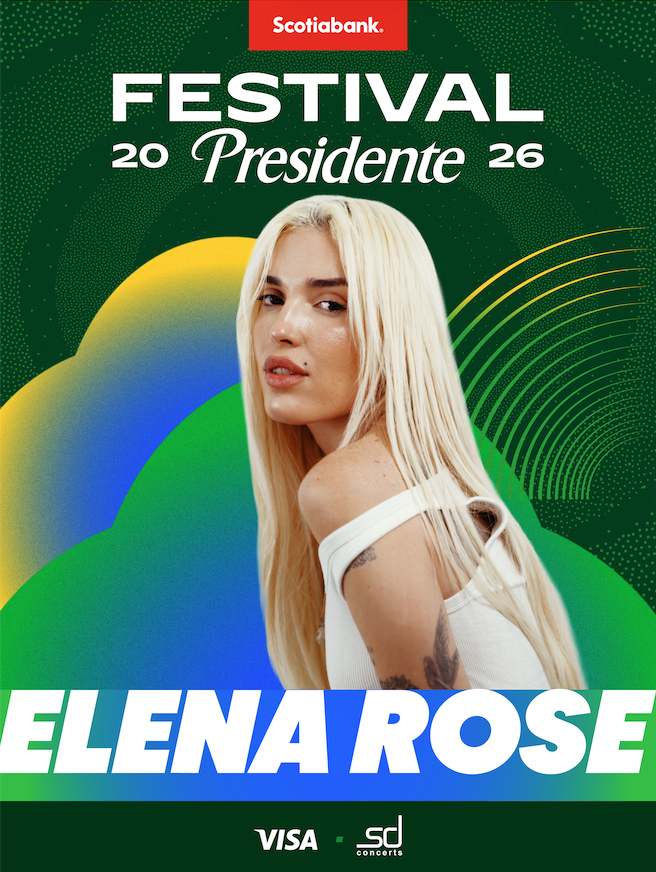 Elena Rose se suma a la cartelera del Festival Presidente 2026 1 Elena Rose se suma a la cartelera del Festival Presidente 2026