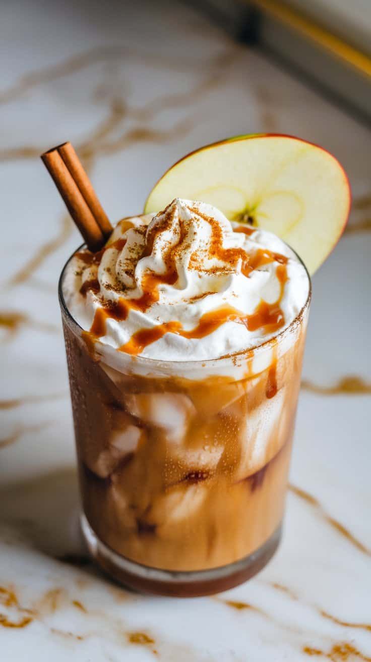 Caramel Apple Spice Iced Coffee